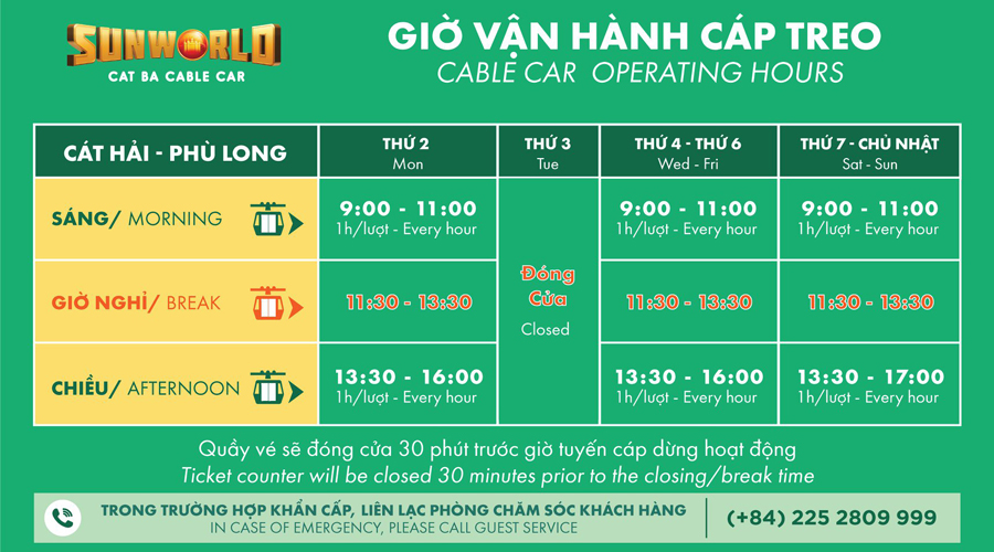 bang-gio-hoat-dong-cap-treo-cat-ba