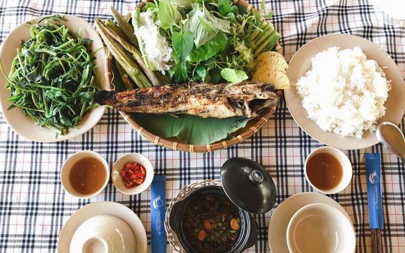 Cá lóc nướng trui