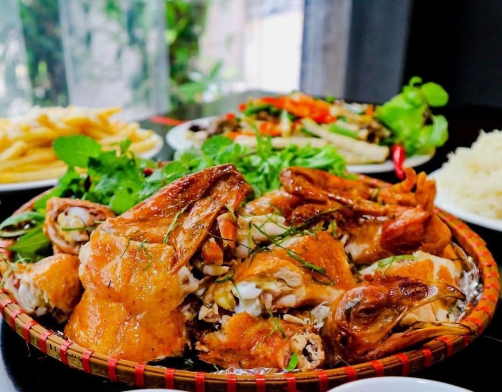 Gà nướng lu